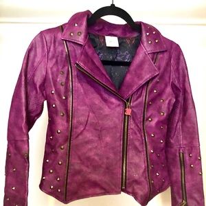 Disney Descendents 2 Vegan Leather Moto Jacket 12
